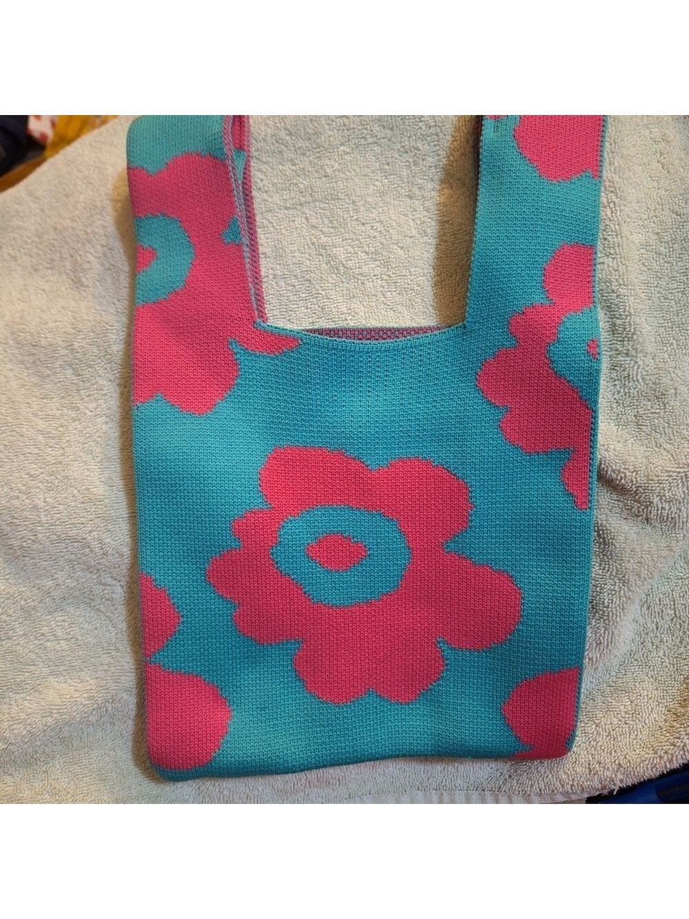 Mini Bag Floral Pink Teal Green